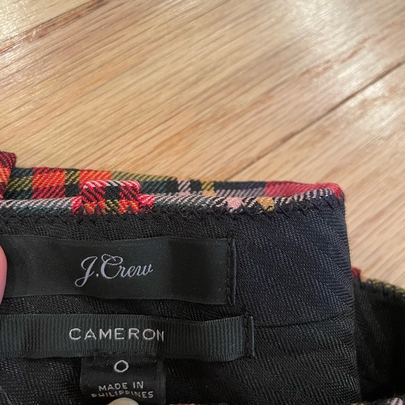 J. Crew Cameron Pants | Holiday Pattern | Size 0 - Picture 4 of 4